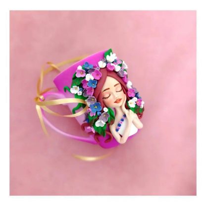 Polymer clay cup