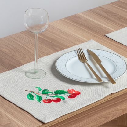 Placemat vişnəli