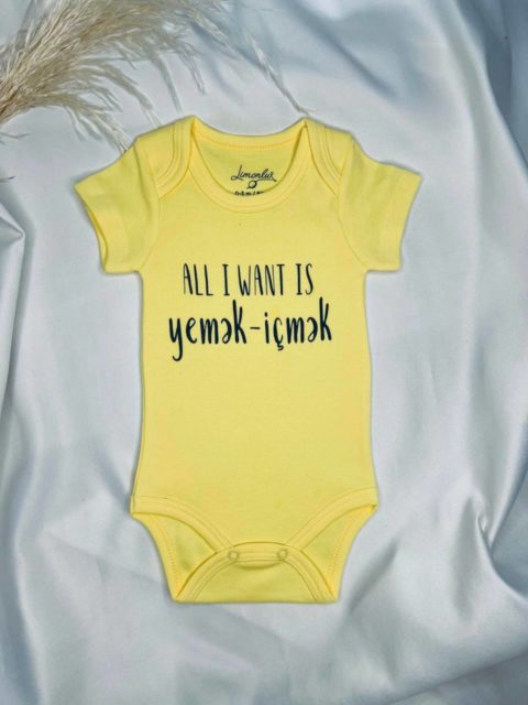 Limonlu ALL İ WANT IS YEMƏK İÇMƏK Body
