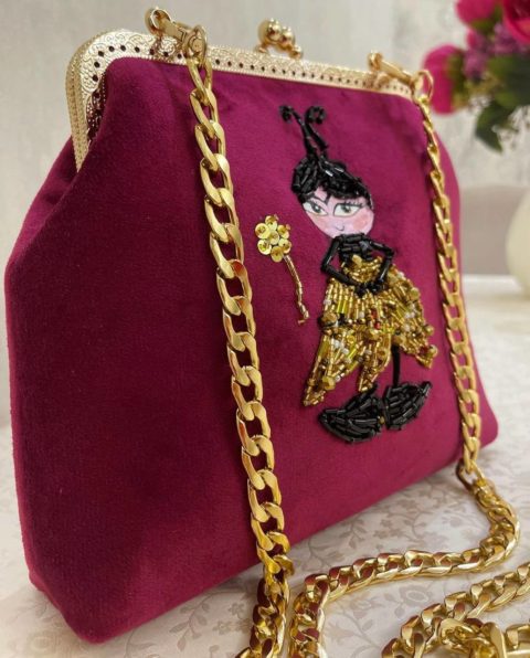 Red elegant bag