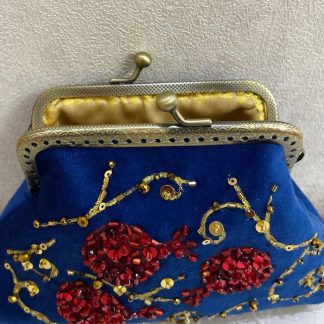 Mavi rəngdə elegant çanta