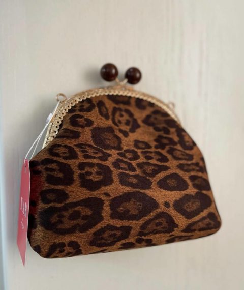Leopard printli elegant çanta