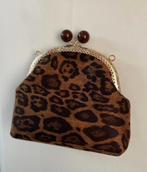 Leopard printli elegant çanta