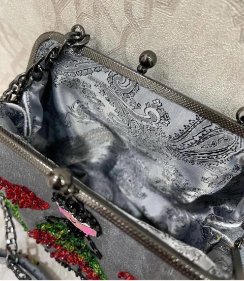 Gray elegant bag