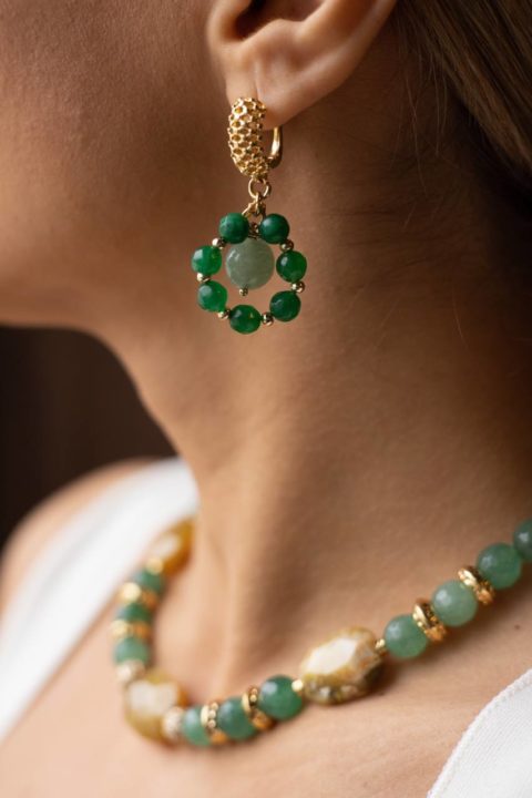 Aventurine earrings
