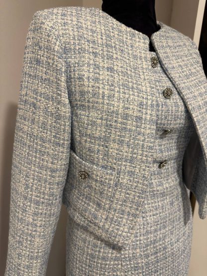 Tweed chanel fabric set