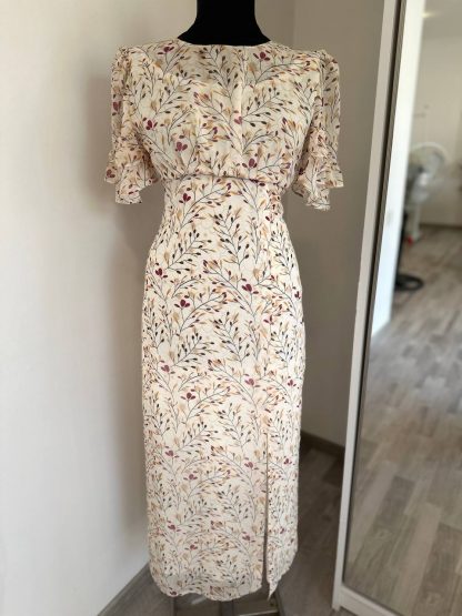 Gown made of chiffon fabric