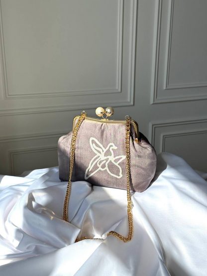 Gray cloth bag