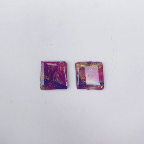 Серьги из искусственного мрамора