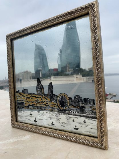 Rəsm "Flame towers"