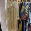 Qızılı muncuqlu kaftan dəsti - Şəkil 2