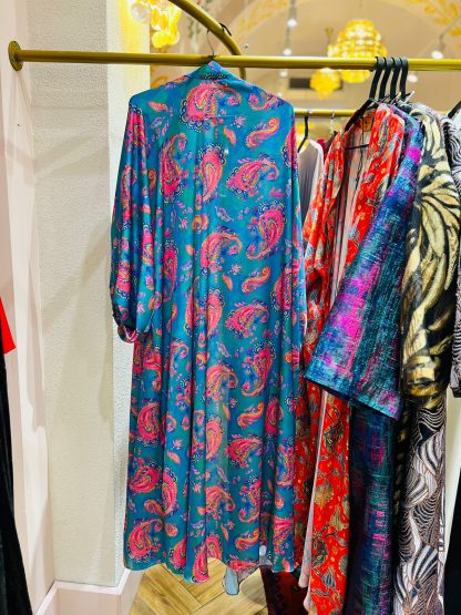 Mavi İpək Kaftan
