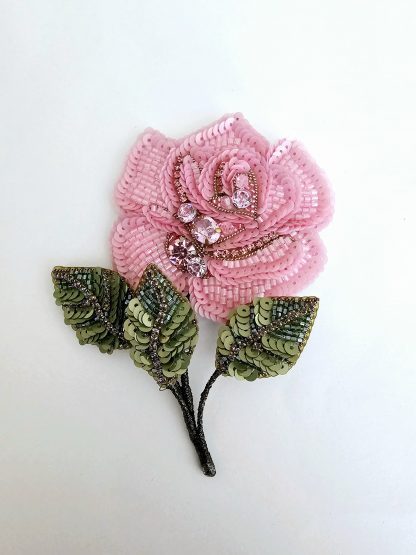 Brooch-Gold rose