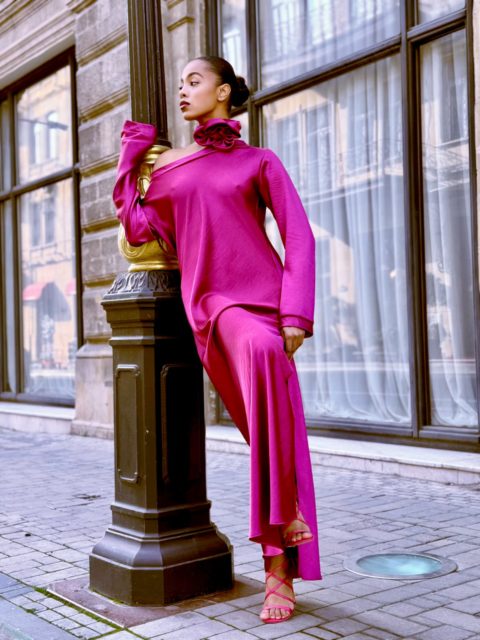 Pink  dress