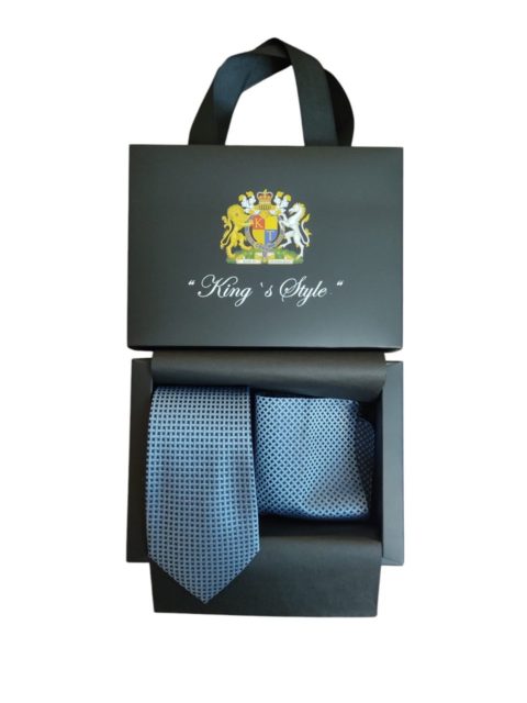 Blue men's tie