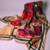 Lalə naxışlı ipək yaylıq (73x73 sm) - Image 9