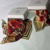 Lalə naxışlı ipək yaylıq (73x73 sm) - Image 8