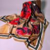 Lalə naxışlı ipək yaylıq (73x73 sm) - Image 6