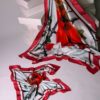 Nar və quş naxışlı yaylıq (73x73 sm) - Image 4