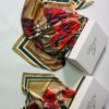 Lalə naxışlı ipək yaylıq (73x73 sm) - Image 4