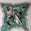 Kolibri və magnoliya naxışlı ipək yaylıq (73x73 sm) - Şəkil 2
