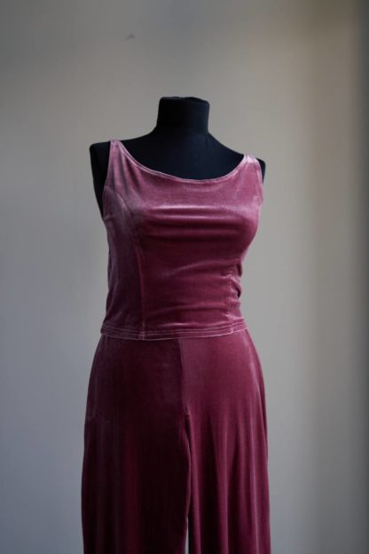 Velour trouser set