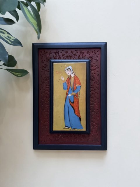 Keramik plitədə "Ziya Sultanın obrazı"