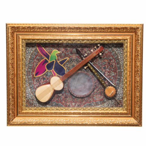 Musical instruments in the frame