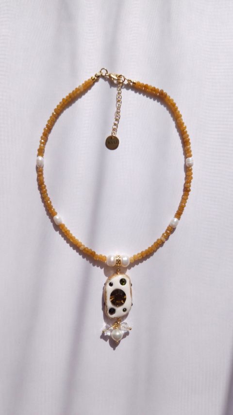 Polimer gildən hazırlanmış əl işi amulet