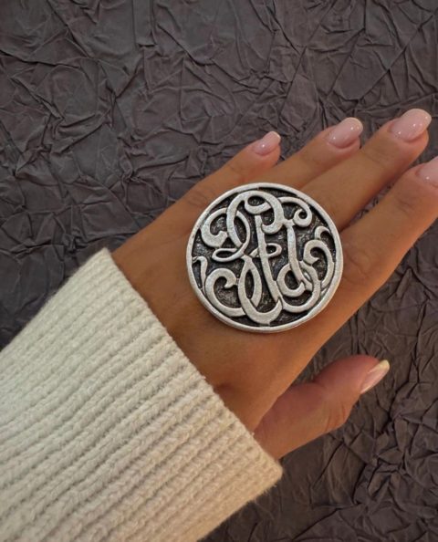 Silver plated ring