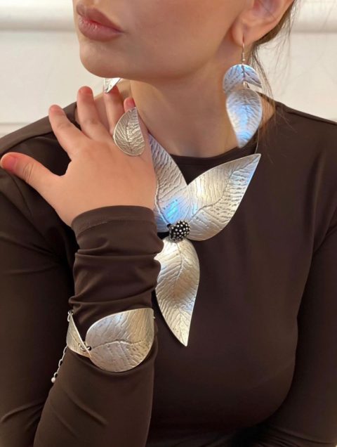 Necklace, earings, ring and bracelet set