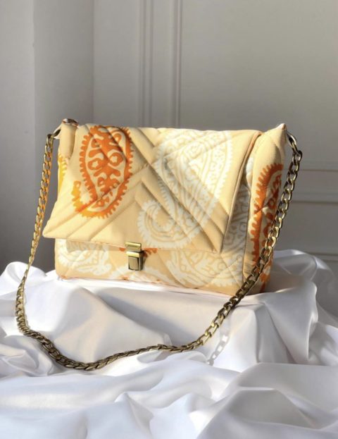 Beige buta bag