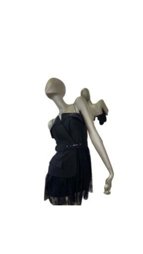 Black cocktail mini dress
