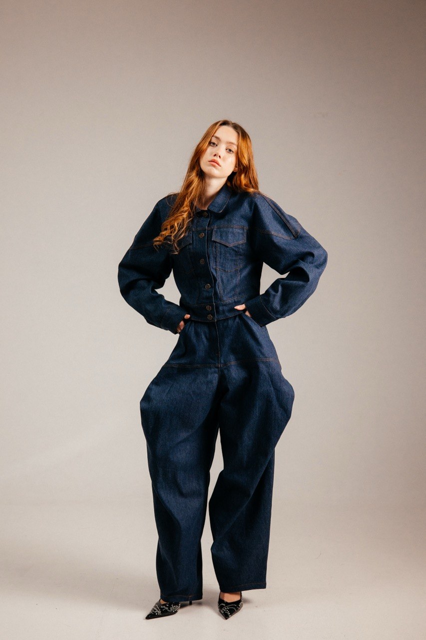 Denimdən hazırlanmış dəst