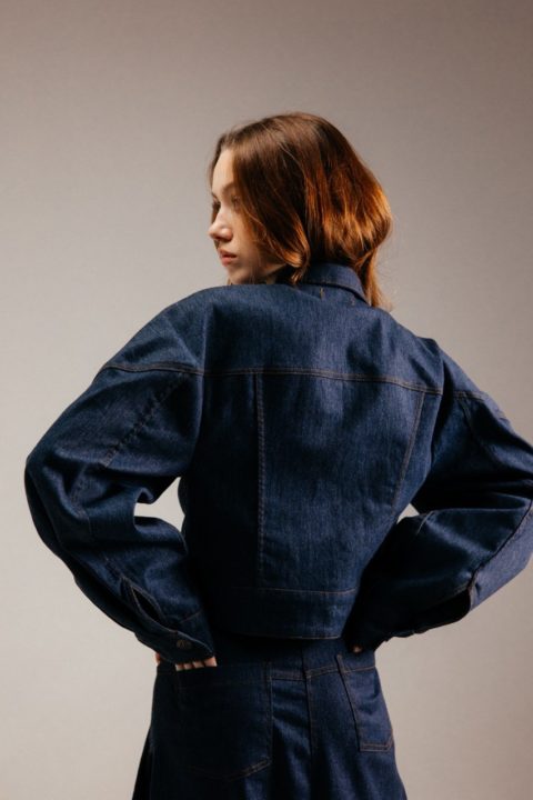 Denimdən hazırlanmış dəst