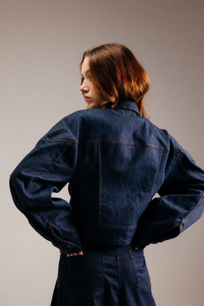 Denimdən hazırlanmış dəst