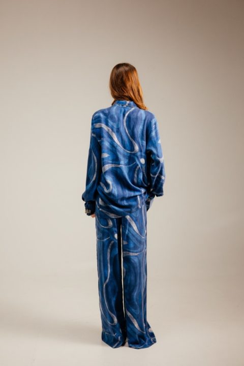 Pijama üslubunda dəst
