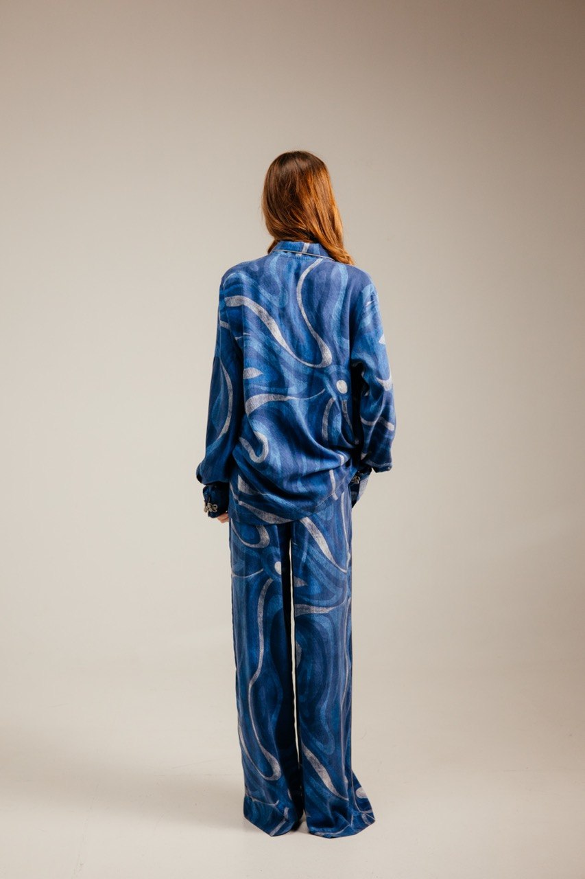 Pijama üslubunda dəst