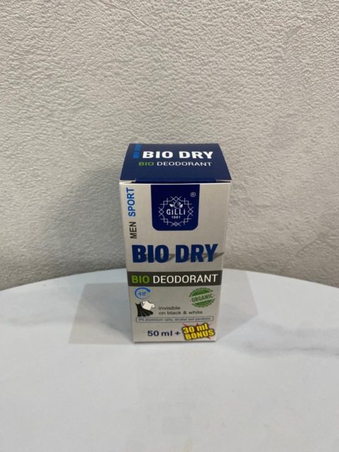 Antiperspirant sprey "Gilli" Bio Dry Men Sport 80 ml (kisilar üçün)