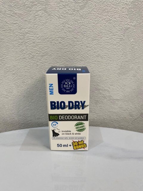 Antiperspirant sprey "Gilli" Bio Dry Men Mini 50 ml (kisilar üçün)