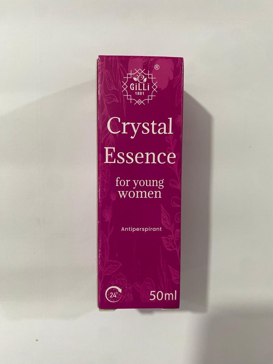 Antiperspirant sprey "Gilli" Crystal Essence 50 ml (qadinlar üçün)