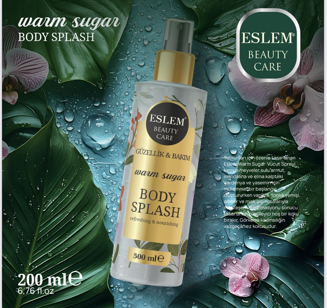 ESLEM BODY SPLASH VARM SUGAR 200Ml