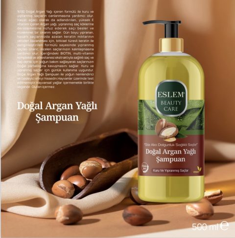 ESLEM ŞAMPUAN DOĞAL ARGAN YAĞLI 500ML