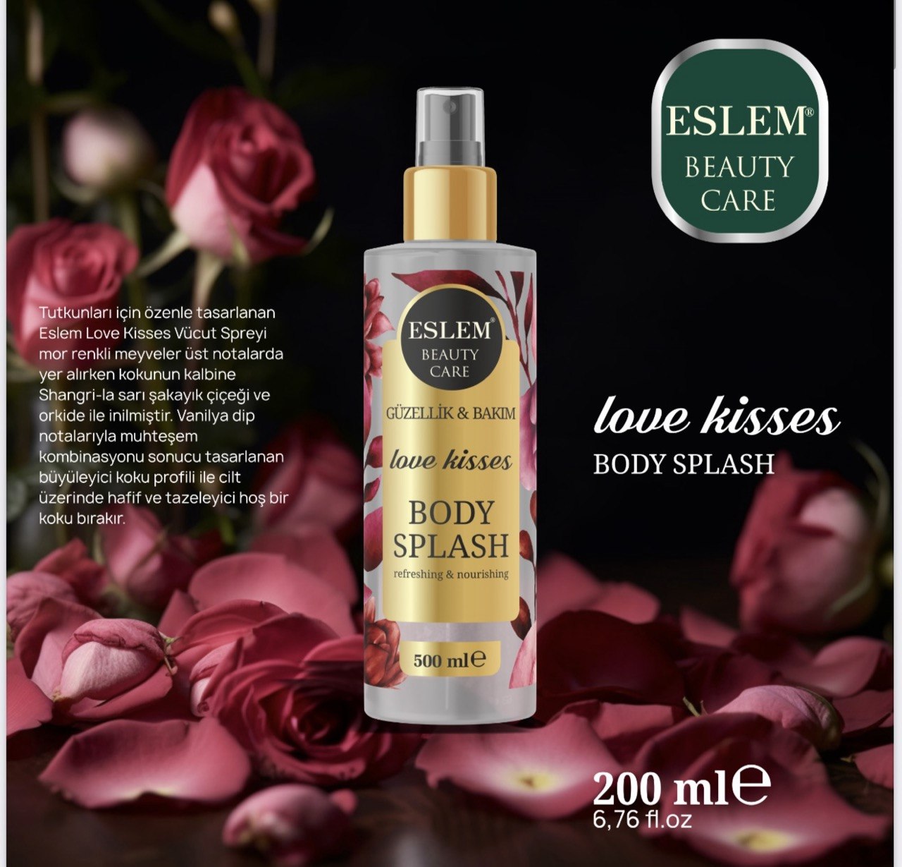 ESLEM BODY SPLASH LOVE KISSES 200ML
