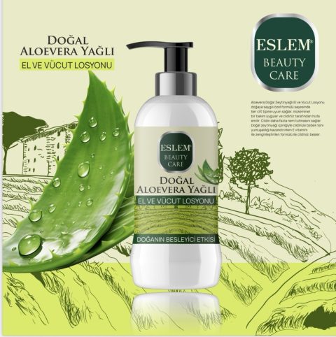 ESLEM EL VE VUCÜT LOSYONU ALOVERA YAĞLI 250ML