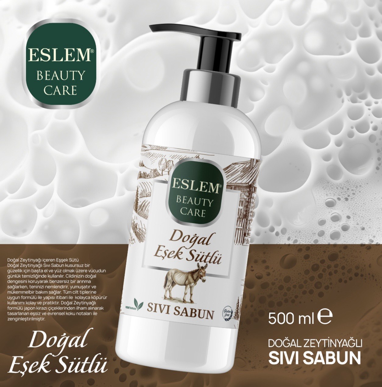 ESLEM SIVI SABUN EŞŞEK SÜTLÜ 500ML