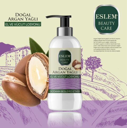 ESLEM EL VE VUCÜT LOSYONU ARGAN YAĞLI 250ML