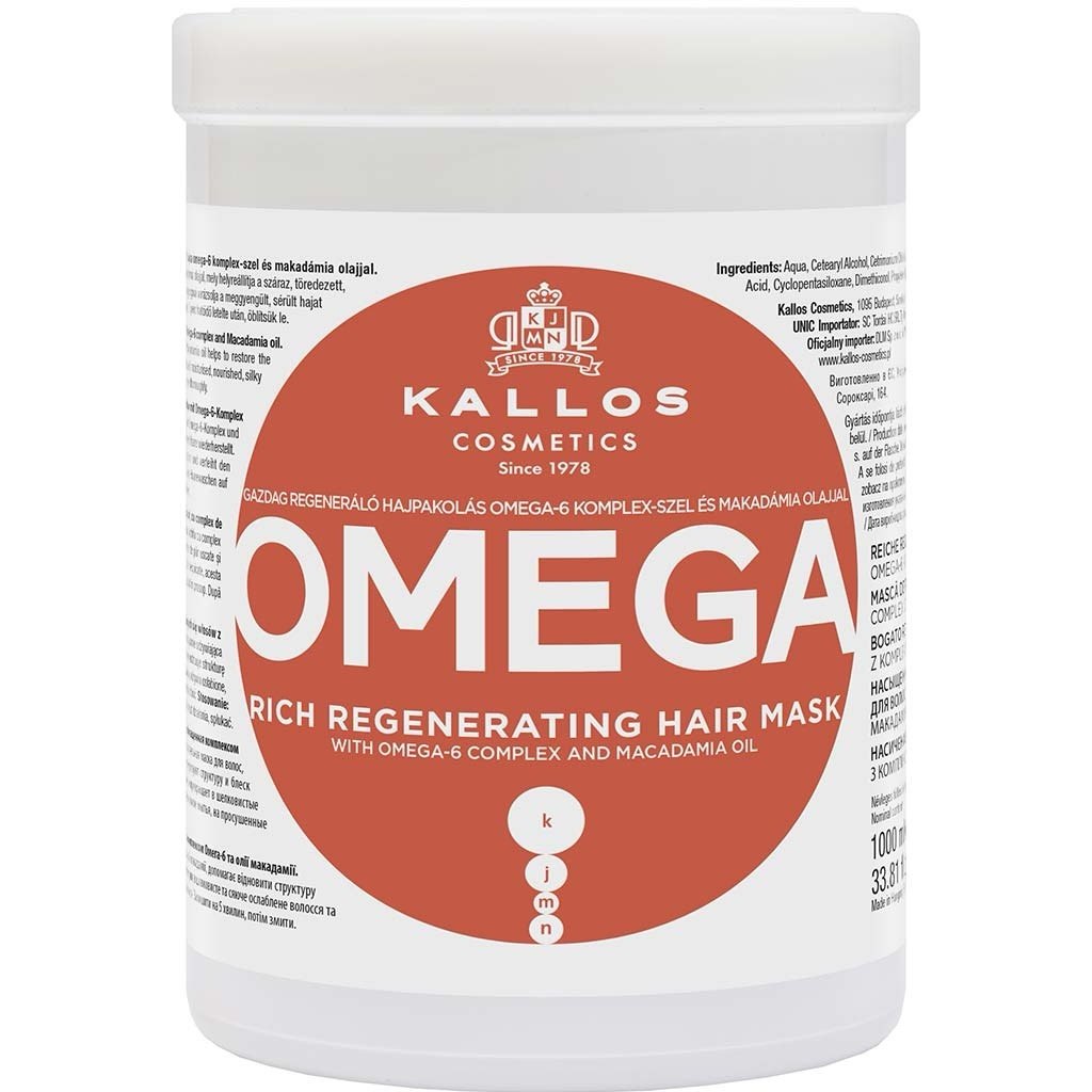 KALLOS KJMN Bərpaedici saç maskası Omega