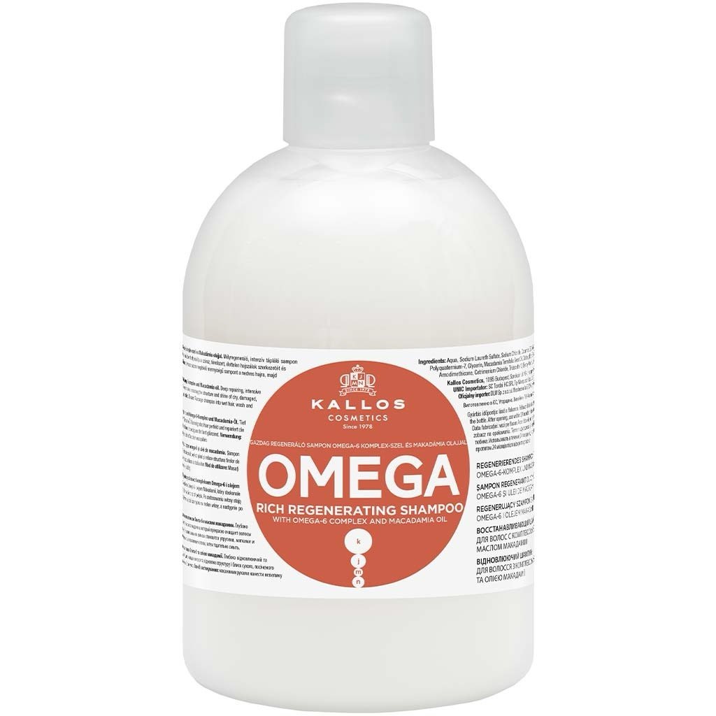 KALLOS KJMN Saçlar üçün bərpaedici şampun Omega