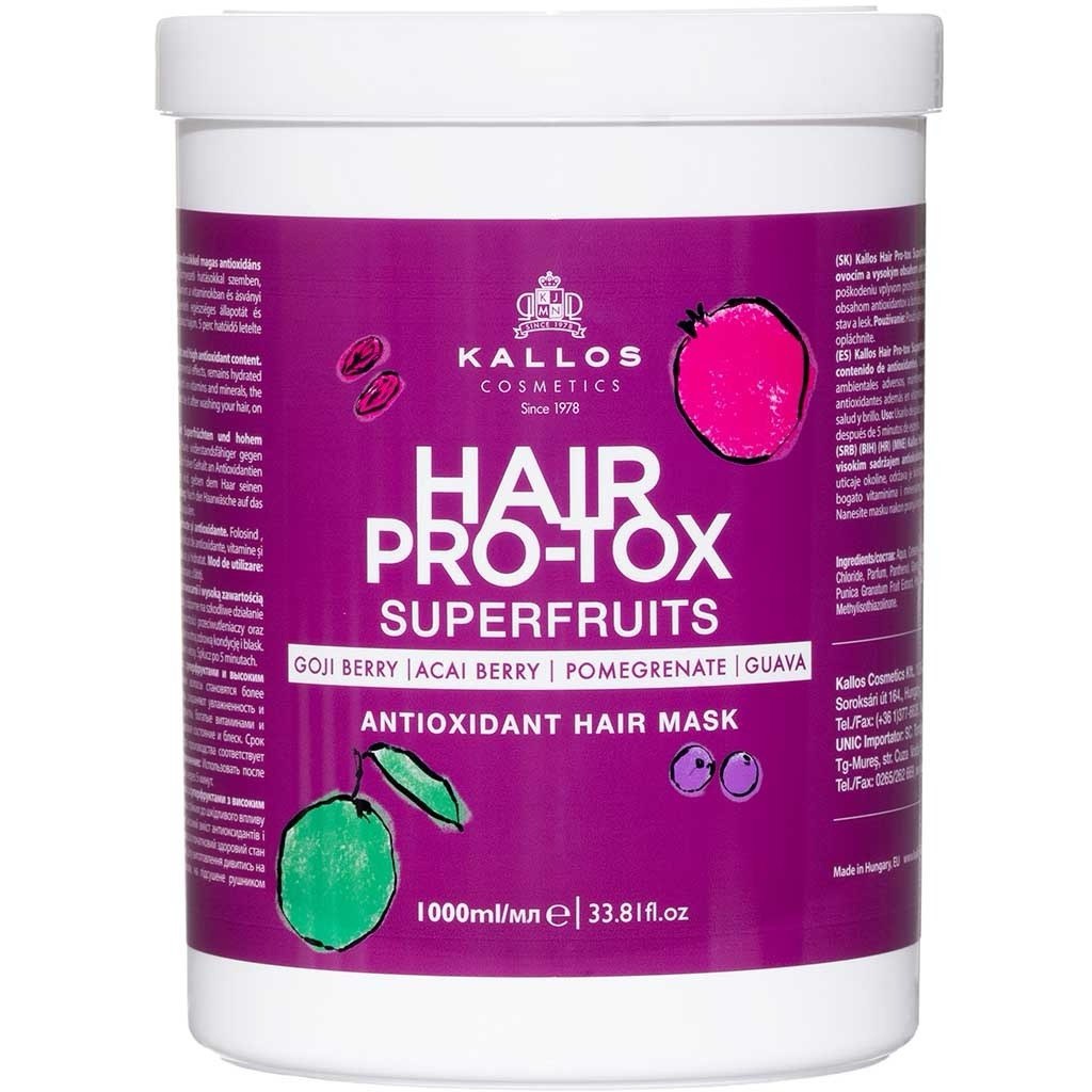 KALLOS Hair Pro-Tox maska Superfruits 1000ml